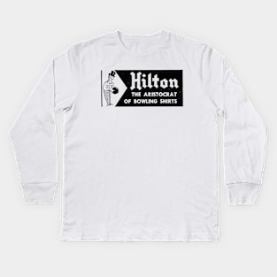 Vintage Hilton Bowling shirt Kids Long Sleeve T-Shirt